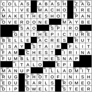 LA Times Crossword Answers Tuesday December 1st 2020