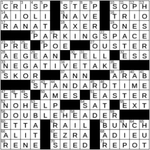 LA Times Crossword Answers Tuesday December 29th 2020