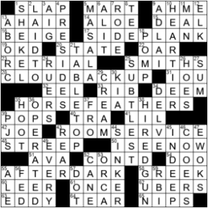 LA Times Crossword Answers Tuesday December 8th 2020