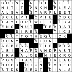 LA Times Crossword Answers Wednesday December 30th 2020