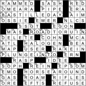 LA Times Crossword Answers Tuesday January 26th 2021