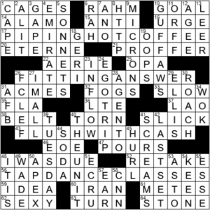LA Times Crossword Answers Friday February 12th 2021