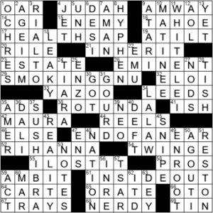 LA Times Crossword Answers Friday February 26th 2021