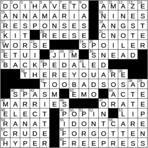 LA Times Crossword Answers Saturday February 20th 2021