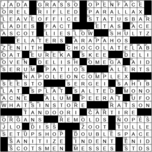 LA Times Crossword Answers Sunday February 7th 2021