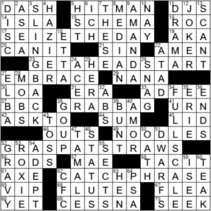 LA Times Crossword Answers Tuesday February 2nd 2021
