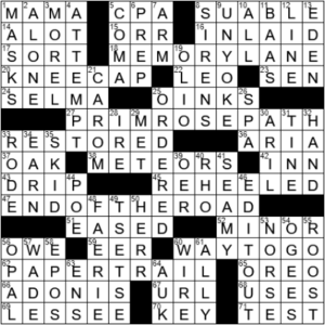 LA Times Crossword Answers Tuesday February 9th 2021