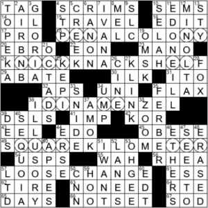 LA Times Crossword Answers Wednesday February 3rd 2021