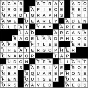 LA Times Crossword Answers Friday March 19th 2021
