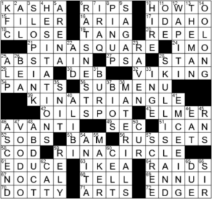 LA Times Crossword Answers Monday March 29th 2021