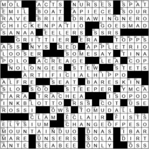 LA Times Crossword Answers Sunday March 21st 2021