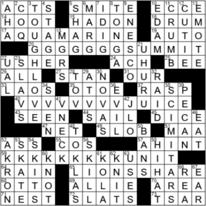 LA Times Crossword Answers Thursday March 11th 2021