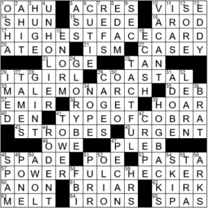 LA Times Crossword Answers Thursday March 25th 2021