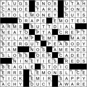 LA Times Crossword Answers Tuesday March 16th 2021