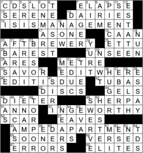 LA Times Crossword Answers Friday April 23rd 2021
