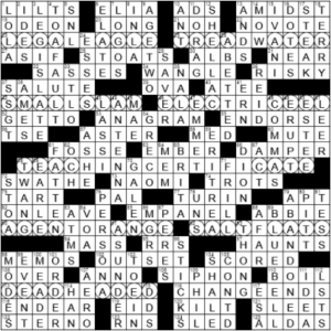 LA Times Crossword Answers Sunday April 11th 2021