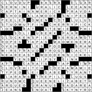 LA Times Crossword Answers Sunday April 25th 2021