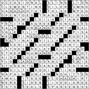 LA Times Crossword Answers Sunday April 4th 2021