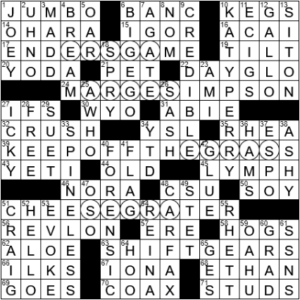 LA Times Crossword Answers Tuesday April 13th 2021