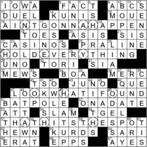 LA Times Crossword Answers Friday May 14th 2021