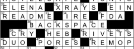 LA Times Crossword Answers Monday May 24th 2021