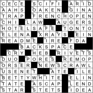 LA Times Crossword Answers Monday May 24th 2021