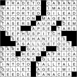 LA Times Crossword Answers Saturday May 15th 2021