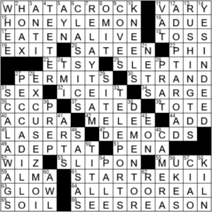 LA Times Crossword Answers Saturday May 22nd 2021