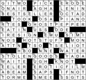 LA Times Crossword Answers Thursday May 27th 2021