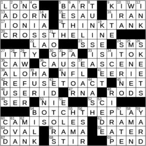 LA Times Crossword Answers Wednesday May 26th 2021