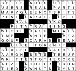 LA Times Crossword Answers Friday June 11th 2021
