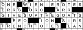 LA Times Crossword Answers Friday June 18th 2021