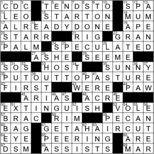 LA Times Crossword Answers Friday June 25th 2021