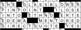 LA Times Crossword Answers Monday June 28th 2021