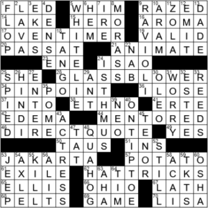 LA Times Crossword Answers Monday June 28th 2021