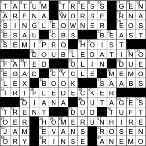 LA Times Crossword Answers Monday June 7th 2021