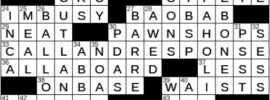 LA Times Crossword Answers Saturday June 26th 2021