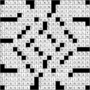 LA Times Crossword Answers Sunday June 20th 2021
