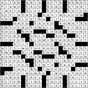 LA Times Crossword Answers Sunday June 27th 2021