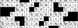 LA Times Crossword Answers Wednesday June 2nd 2021