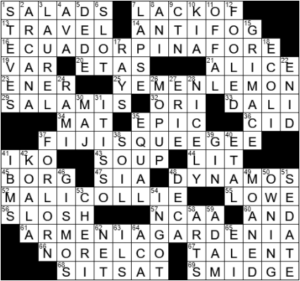 LA Times Crossword Answers Wednesday June 2nd 2021