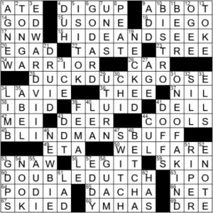LA Times Crossword Answers Wednesday June 30th 2021