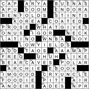 LA Times Crossword Answers Wednesday June 9th 2021