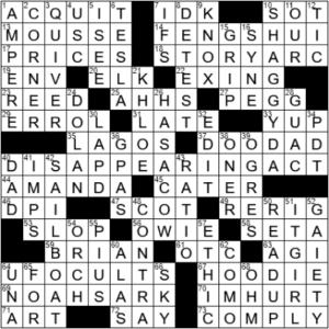 LA Times Crossword Answers Friday July 2nd 2021