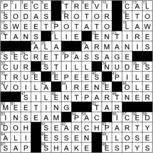 LA Times Crossword Answers Monday July 12th 2021