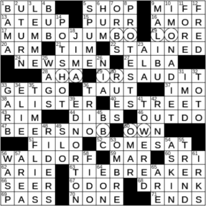 LA Times Crossword Answers Monday July 5th 2021