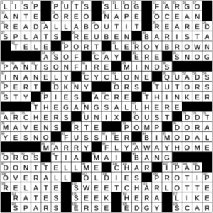 LA Times Crossword Answers Sunday July 11th 2021