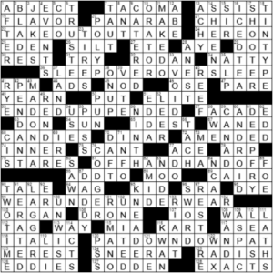 LA Times Crossword Answers Sunday July 18th 2021