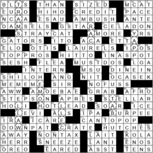 LA Times Crossword Answers Sunday July 25th 2021