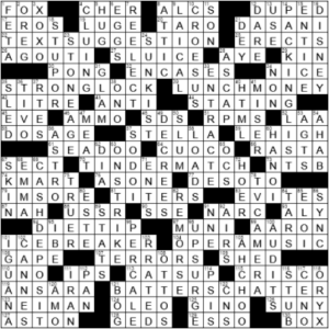 LA Times Crossword Answers Sunday July 4th 2021